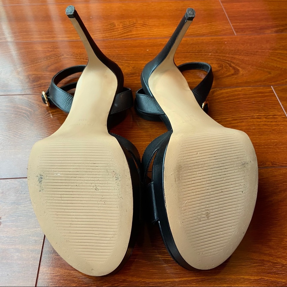 Nine West Quisha Leather Heeled Platform Sandals size 8.5 - Picture 8 of 13